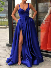 A-Line Sexy Red Quinceanera Formal Evening Dress V Neck Sleeveless Sweep \ Brush Train Jersey