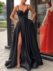 A-Line Sexy Red Quinceanera Formal Evening Dress V Neck Sleeveless Sweep \ Brush Train Jersey