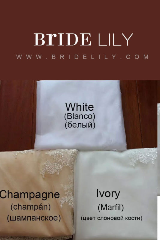 A Line V Neckline White Ivory Buttons Back Lace Wedding Bridal Gown